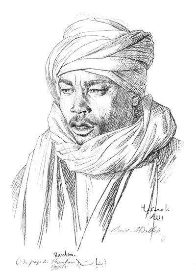 Studie av en egyptisk mann, 1895 av Unbekannt