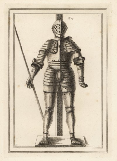 rustning laget for kong Henry VIII i en alder av 18 i Tower of London av Unbekannt