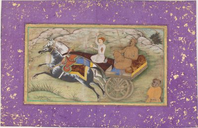Sultan Salim i en vogn, ca. 1603. av Unbekannt