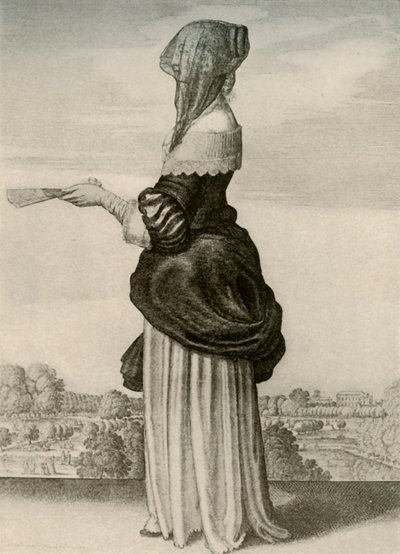 Sommer - Vanlig sommerkjole til en engelsk dame, regjering av Charles I, c1620-1640, 1937. av Unbekannt