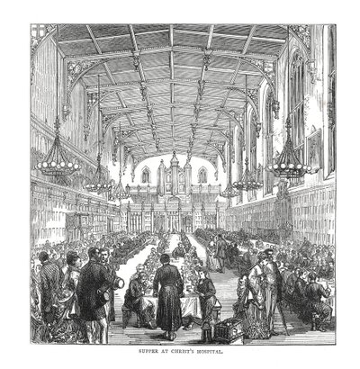 Nattverd på Christs Hospital, 1878 av Unbekannt