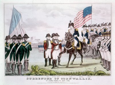 Overgivelse av Cornwallis, Yorktown, Virginia, 1781 av Unbekannt