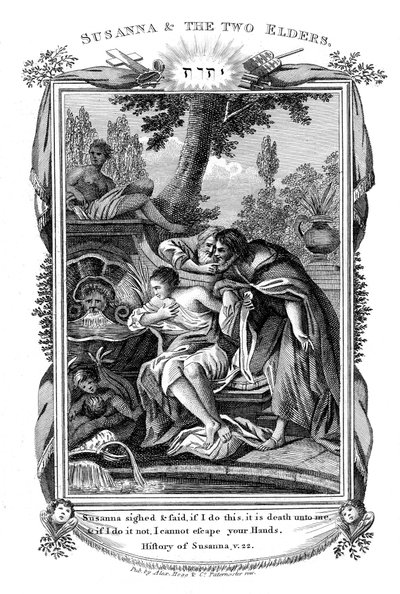 Susanna og de to eldste, c1804 av Unbekannt