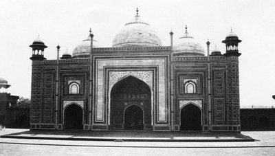 Taj Mahal-moskeen eller moskeen, Agra, India, 1916-1917 av Unbekannt