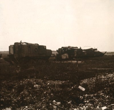 Tanks, Juvincourt, Nord-Frankrike, c1914-c1918 av Unbekannt