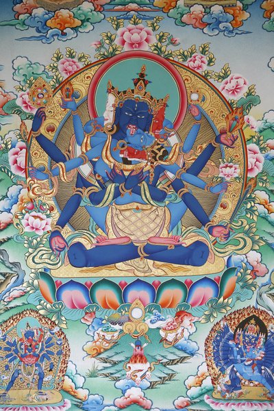 Tantrisme : Tibetansk tantrisk gudinne. Kopan kloster, Kathmandu, Nepal av Unbekannt