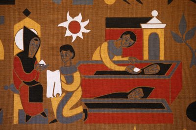 Tapet i Saint-Pierre de Solesmes kloster: Life of Saint Benedict, Solesmes, Frankrike av Unbekannt