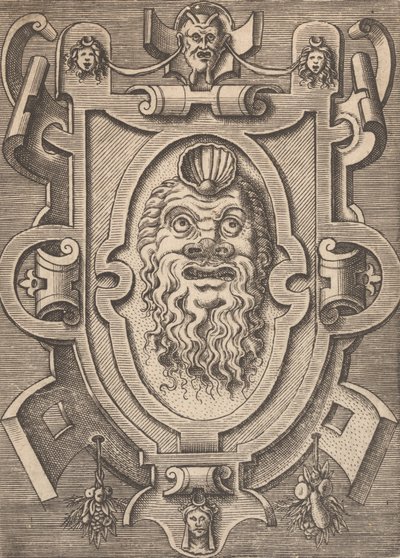 Plaketter og andre ornamenter med forskjellige og lunefulle oppfinnelser Kartusjer og andre ornamenter o ..., 1773. av Unbekannt