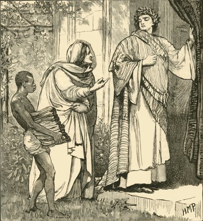 Tarquinius og sibylla, 1890. av Unbekannt