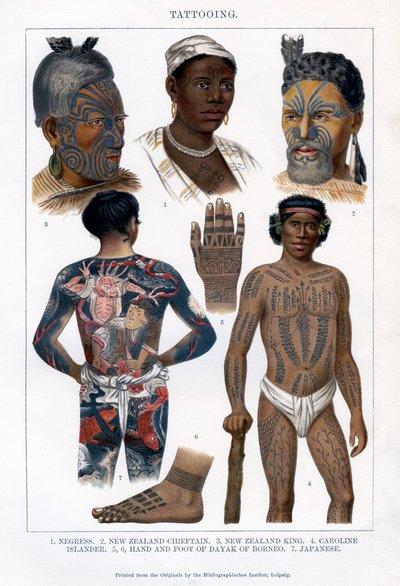 Tatovering, 1800-1900 av Unbekannt