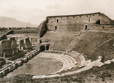 Tragisk teater, Pompeii, Italia, ca 1900-tallet av Unbekannt