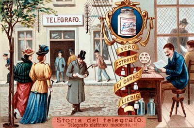 Telegrafkontor, c1900 av Unbekannt