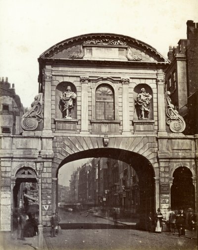Temple Bar, London, 1800-tallet av Unbekannt