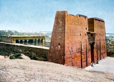 Horus-tempelet, Edfu, Egypt, 1900-tallet av Unbekannt