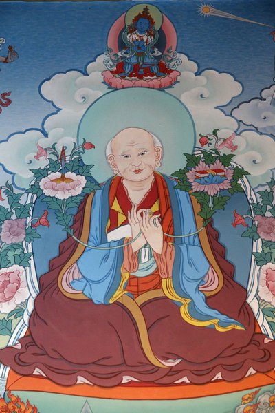 Temple of the Thousand Buddhas Dashang Kagyu Ling menighet Maling Munk ber, La Boulaye, Frankrike av Unbekannt