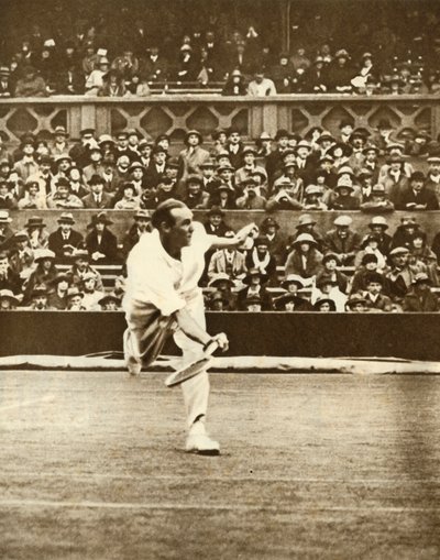 Tenniskamp på Center Court i Wimbledon, c1930-tallet, 1935. av Unbekannt