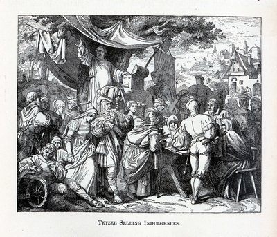 Tetzel selger avlat, 1882 av Unbekannt