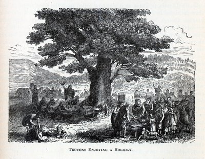 Teutoner nyter en ferie, 1882 av Unbekannt