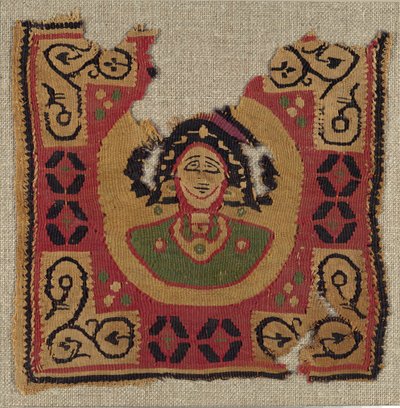 Tekstilfragment, koptisk, 600-700-tallet. av Unbekannt