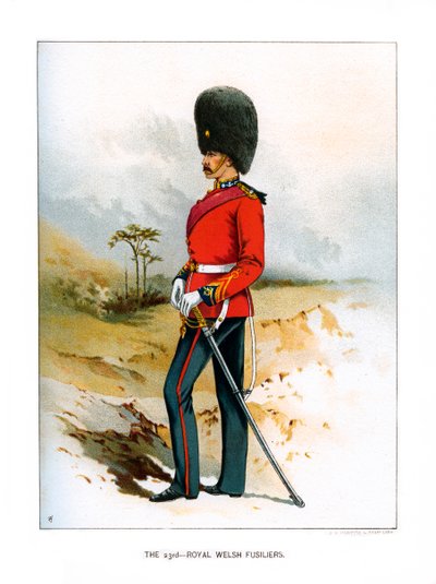 The 23rd Royal Welsh Fusiliers, c1890 av Unbekannt