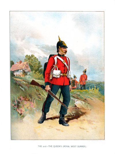 Den andre, The Queens Royal West Surrey, c1890 av Unbekannt