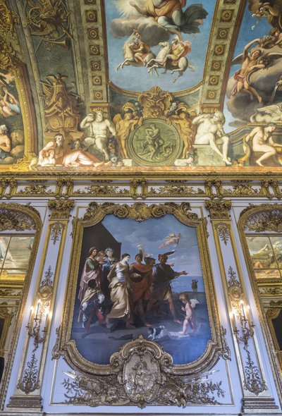 Bortføringen av Helene av Paris, kopi av Louvre-verkstedene av Unbekannt