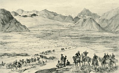 The Action on the Heights Above Charasia, 6. oktober 1879, 1901. av Unbekannt
