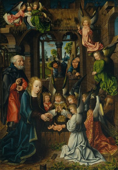 The Adoration of the Christ Child, muligens 1496-1502. av Unbekannt