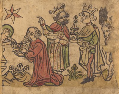 Tilbedelsen av magiene, ca. 14001430. av Unbekannt