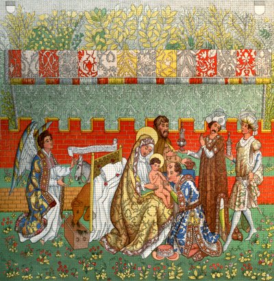 The Adoration of the Magi, teppet av Bern, 1300-tallet, 1870 av Unbekannt