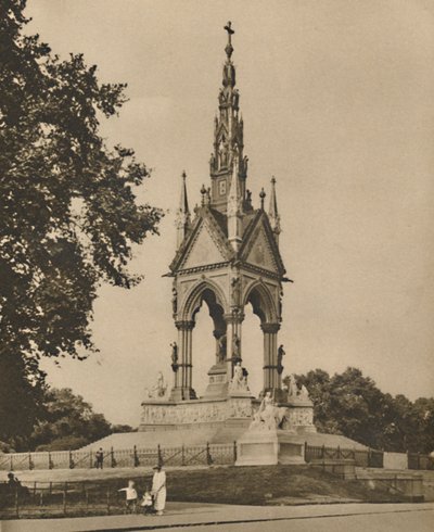 Albert Memorial utfordrer klima og kritikk, c1935. av Unbekannt