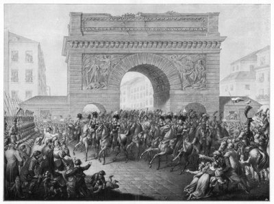 De allierte går inn i Paris 31. mars 1814 1900 av Unbekannt