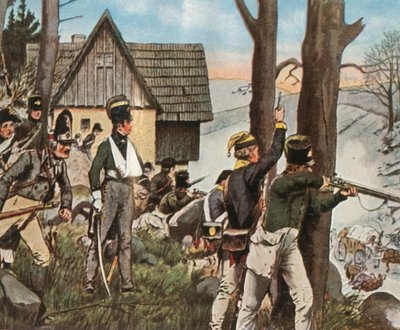 Alpekrigen i fylket Kladsko, 1807, 1936. av Unbekannt