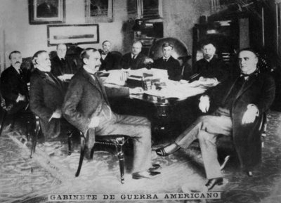 Det amerikanske krigskabinettet, 1898 av Unbekannt