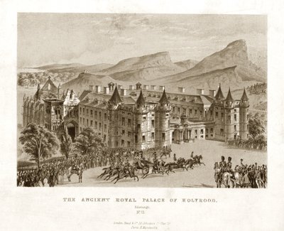 Det gamle kongelige palasset i Holyrood. Edinburgh, midten av 1800-tallet av Unbekannt