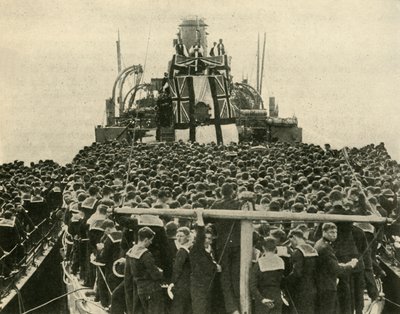 Erkebiskopen av York besøker britiske sjømenn fra Royal Navy, første verdenskrig, 1914, c1920. av Unbekannt