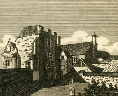 Archbishops Palace Great Hall, på Canterbury, c1786. av Unbekannt