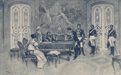 Arrestasjonen av Ferdinand, 1807, 1896. av Unbekannt