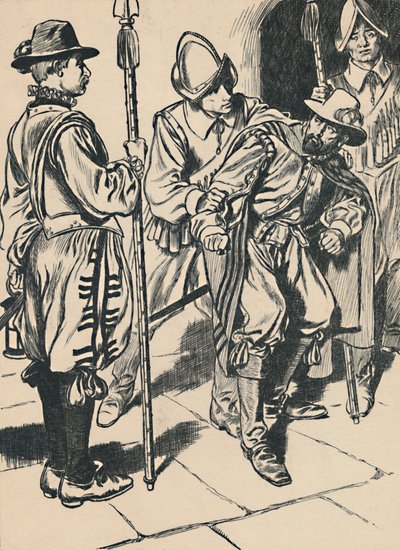 Arresten av Guy Fawkes, c1907. av Unbekannt