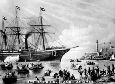 Ankomsten av de spanske troppene, 1860-, 1920-årene av Unbekannt