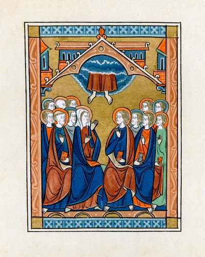 Himmelfarten, 1250-1260 av Unbekannt