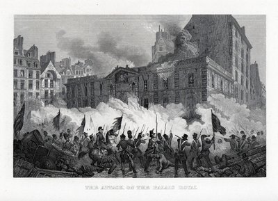 Angrepet på Palace Royal, 1882 av Unbekannt