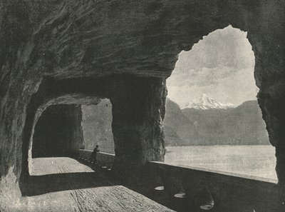 Axenstrasse, nær Fluelen, Sveits, 1895. av Unbekannt