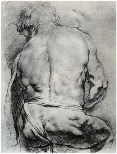 The Back of a Nude Man, c1610 1958 av Unbekannt