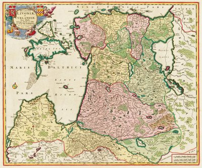 Østersjøen Fra: Nova Tabula, 1705 av Unbekannt