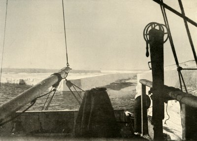 The Barrier Edge Breaking Away Four Miles South of Hut Point, c1908, 1909 av Unbekannt