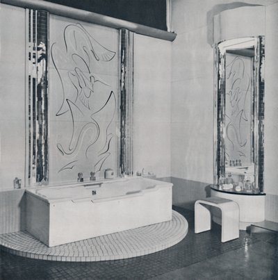 Baderommet, 1940 av Unbekannt