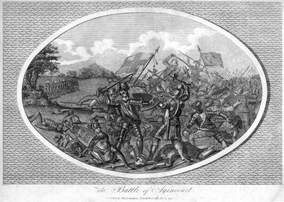 Slaget ved Agincourt, 1415, 1792 av Unbekannt