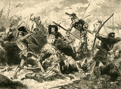Slaget ved Agincourt, 1415, 1890. av Unbekannt