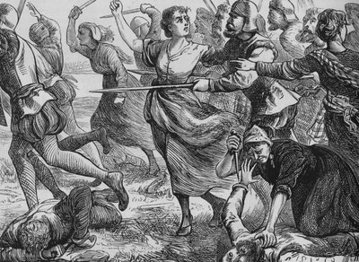 Slaget ved Ancrum Moor, 27. februar 1545, c1880 av Unbekannt
